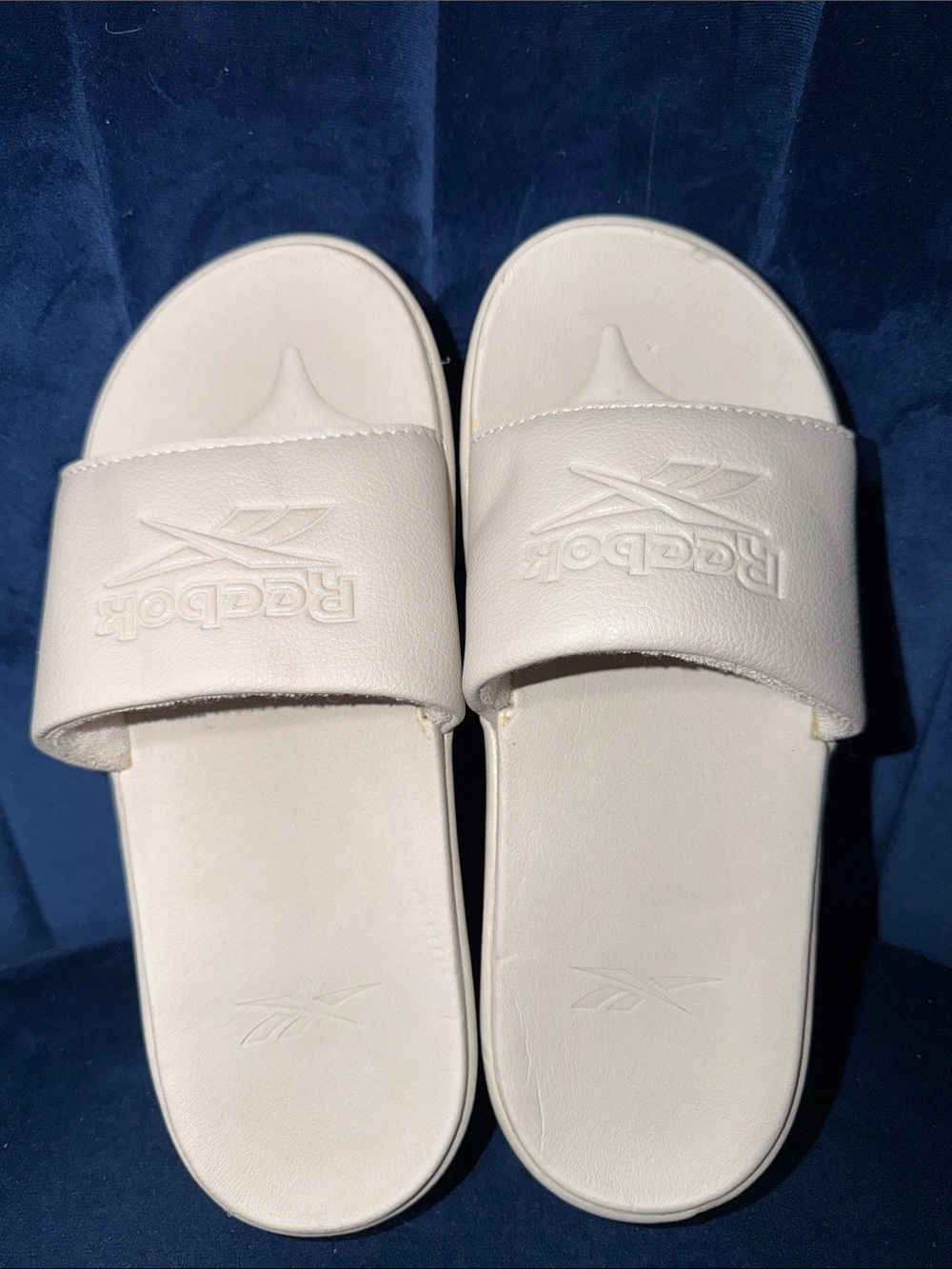 Reebok White Platform Slide Sandals for Women - Picture 2 of 3